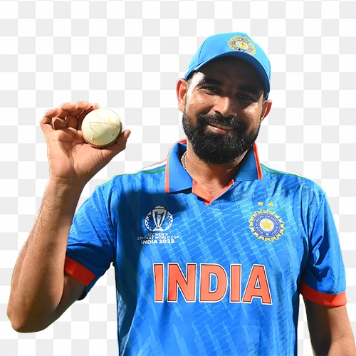 Mohammed Shami Indian cricket player HD PNG Image